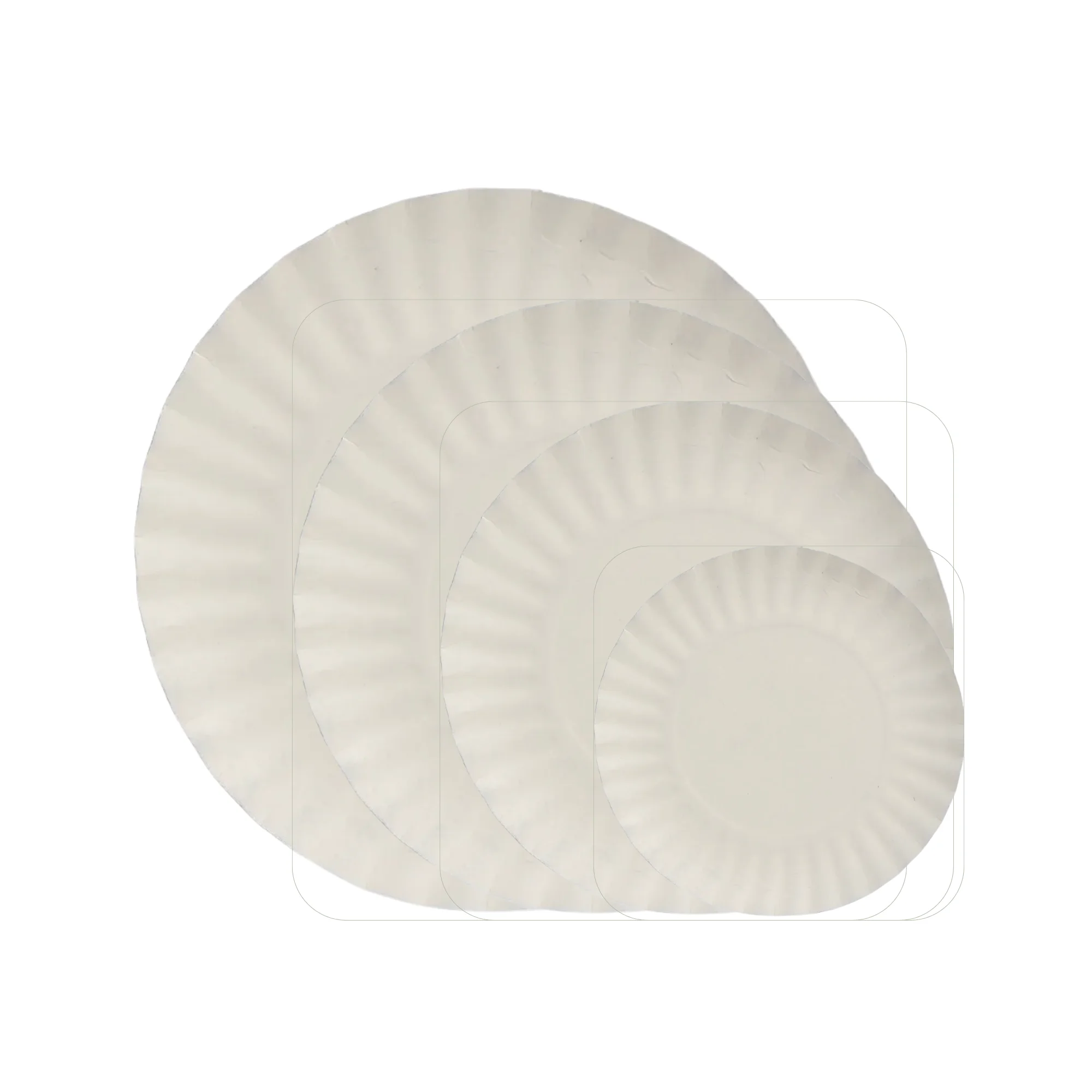 Prato de Papel Eco Raso